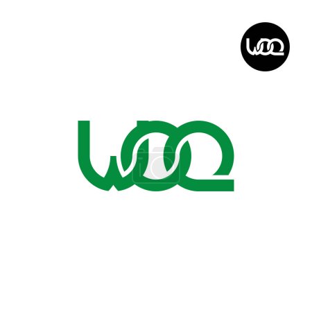 Téléchargez les illustrations : Lettre WOQ Monogram Logo Design - en licence libre de droit