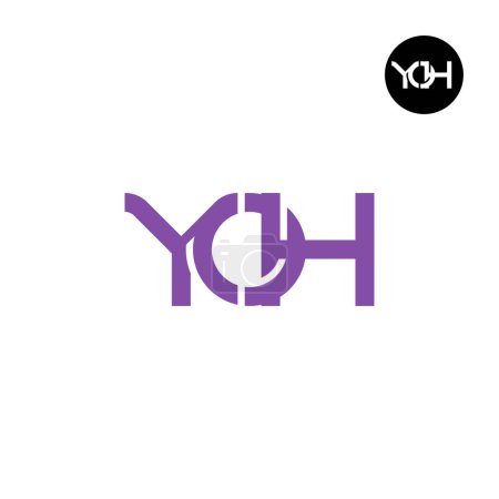 Téléchargez les illustrations : Lettre YOH Monogram Logo Design - en licence libre de droit