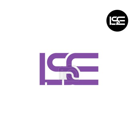 Illustration for Letter LSE Monogram Logo Design - Royalty Free Image