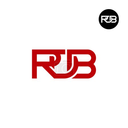 Ilustración de Letra RDB Monograma Logo Design - Imagen libre de derechos