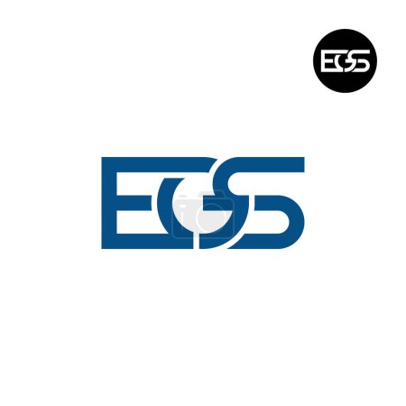 Ilustración de Letra EGS Monograma Logo Design - Imagen libre de derechos