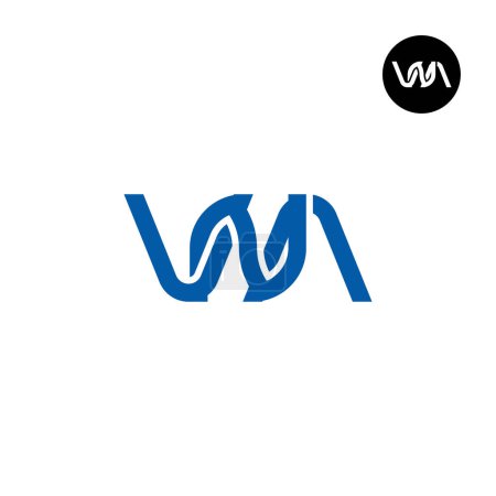 Illustration for Letter VNA Monogram Logo Design - Royalty Free Image