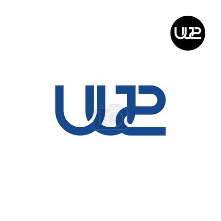 Ilustración de Carta UU2 monograma logotipo de diseño - Imagen libre de derechos