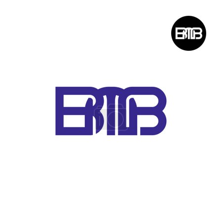 Téléchargez les illustrations : Lettre BMB Monogram Logo Design - en licence libre de droit