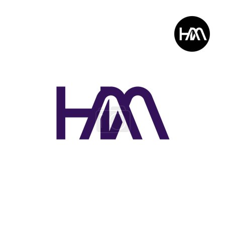 Téléchargez les illustrations : Lettre HAA Monogram Logo Design - en licence libre de droit