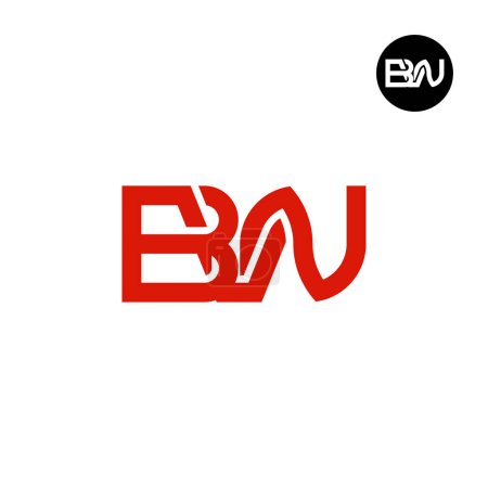 Téléchargez les illustrations : Lettre BVN Monogram Logo Design - en licence libre de droit