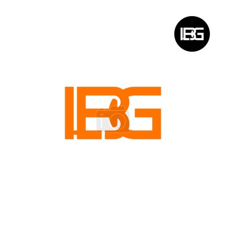 Illustration for Letter LBG Monogram Logo Design - Royalty Free Image