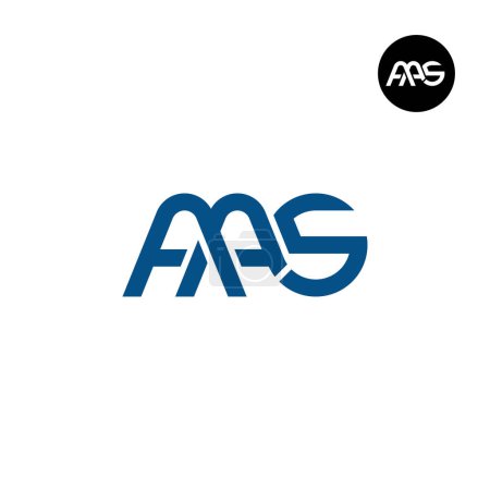 Ilustración de Letra AAS Monograma Logo Design - Imagen libre de derechos