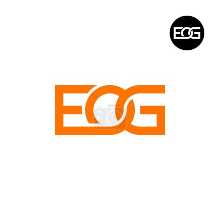 Ilustración de Letra EOG Monograma Logo Design - Imagen libre de derechos