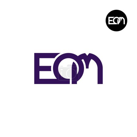 Téléchargez les illustrations : Lettre EOM Monogram Logo Design - en licence libre de droit