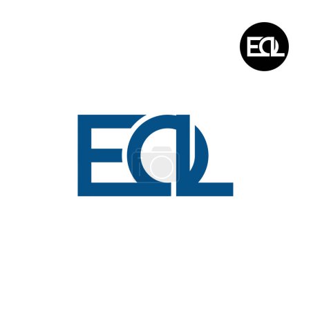 Téléchargez les illustrations : Lettre EOL Monogram Logo Design - en licence libre de droit