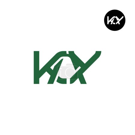 Téléchargez les illustrations : Lettre KAY Monogram Logo Design - en licence libre de droit