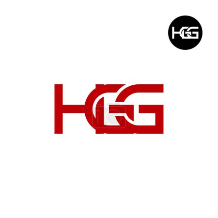 Téléchargez les illustrations : Letter HGG Monogram Logo Design - en licence libre de droit