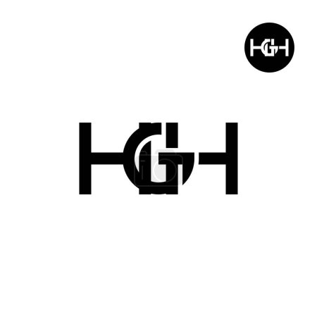 Illustration for Letter HGH Monogram Logo Design - Royalty Free Image