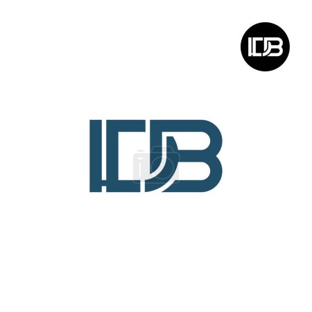 Téléchargez les illustrations : Letter LDB Monogram Logo Design - en licence libre de droit