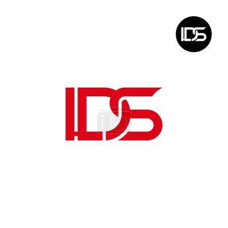 Ilustración de Letter LDS Monogram Logo Design - Imagen libre de derechos