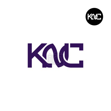 Téléchargez les illustrations : Letter KNC Monogram Logo Design - en licence libre de droit