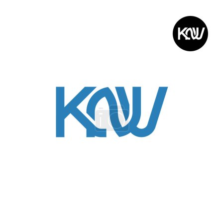 Téléchargez les illustrations : Letter KNV Monogram Logo Design - en licence libre de droit