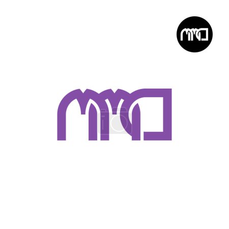Ilustración de Letter MMD Monogram Logo Design - Imagen libre de derechos