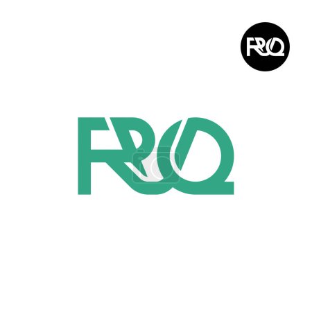 Ilustración de Letter RVQ Monogram Logo Design - Imagen libre de derechos