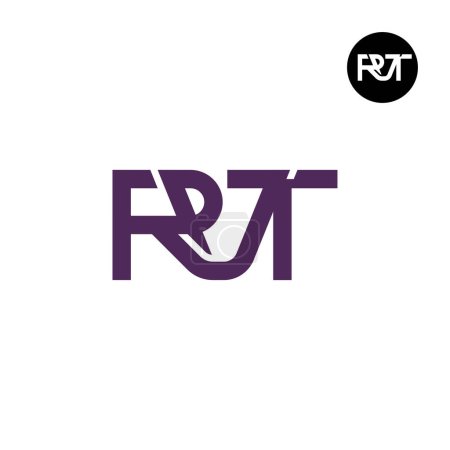 Ilustración de Letter RVT Monogram Logo Design - Imagen libre de derechos