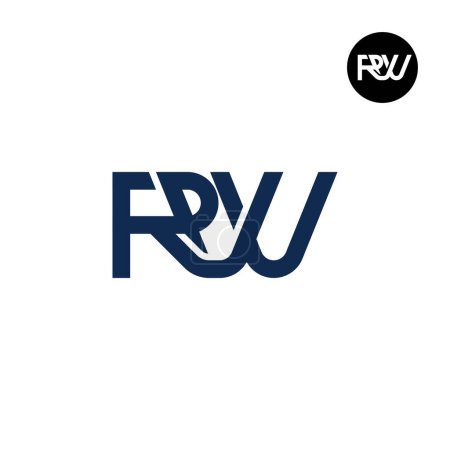 Ilustración de Letter RVV Monogram Logo Design - Imagen libre de derechos