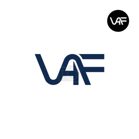 Téléchargez les illustrations : Letter VAF Monogram Logo Design - en licence libre de droit