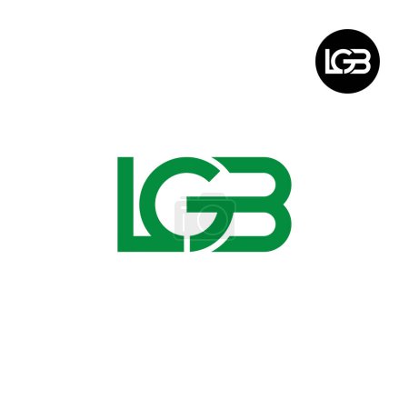 Illustration for Letter LGB Monogram Logo Design - Royalty Free Image