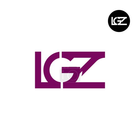 Téléchargez les illustrations : Lettre LGZ Monogram Logo Design - en licence libre de droit