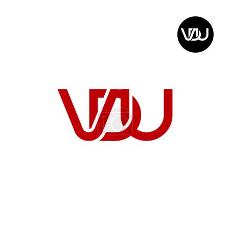 Téléchargez les illustrations : Lettre VDU Monogramme Logo Design - en licence libre de droit
