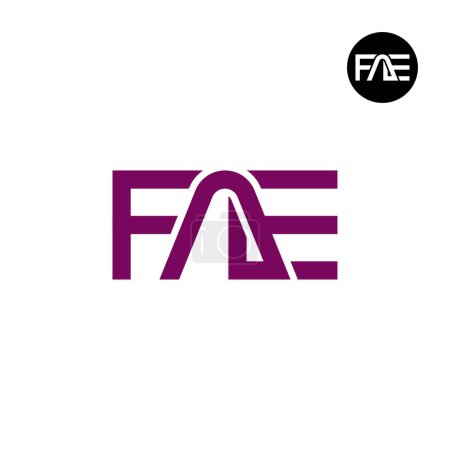 Téléchargez les illustrations : Lettre FAE Monogramme Logo Design - en licence libre de droit