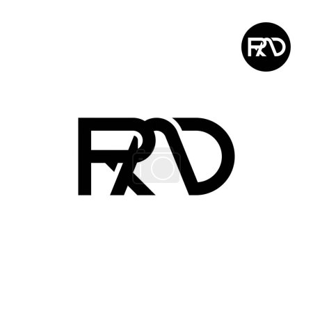 Illustration for Letter RAD Monogram Logo Design - Royalty Free Image