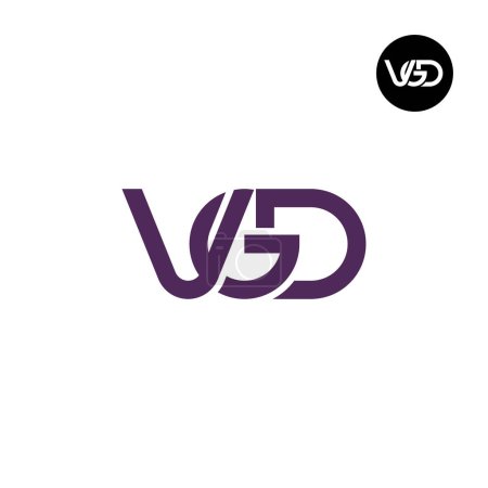 Téléchargez les illustrations : Lettre VGD Monogram Logo Design - en licence libre de droit