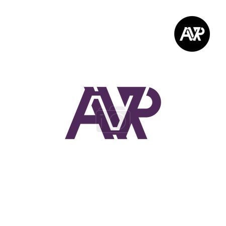 Illustration for Letter AVP Monogram Logo Design - Royalty Free Image