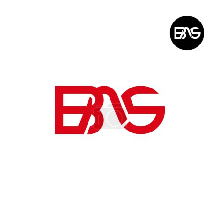 Illustration for Letter BA5 Monogram Logo Design - Royalty Free Image