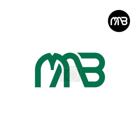Illustration for Letter MAB Monogram Logo Design - Royalty Free Image