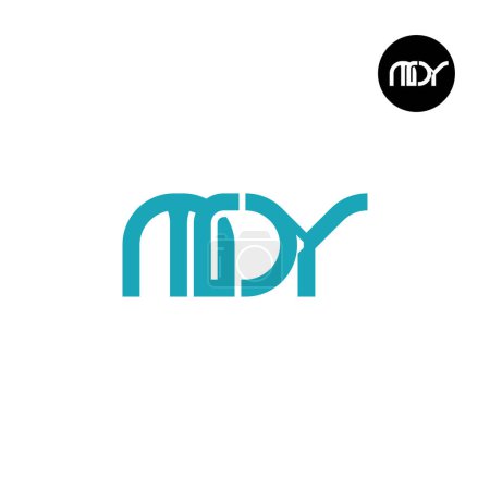 Téléchargez les illustrations : Lettre MDY Monogram Logo Design - en licence libre de droit