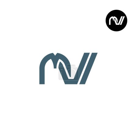 Téléchargez les illustrations : Lettre MVI Monogramme Logo Design - en licence libre de droit