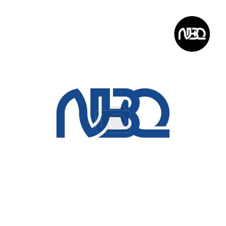 Téléchargez les illustrations : Lettre NBQ Monogram Logo Design - en licence libre de droit