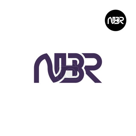 Téléchargez les illustrations : Lettre NBR Monogram Logo Design - en licence libre de droit