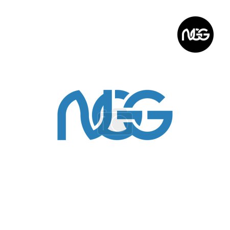 Ilustración de Letra NGG Monogram Logo Design - Imagen libre de derechos