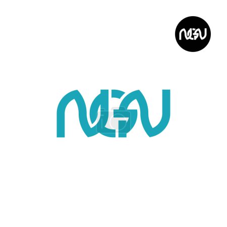 Téléchargez les illustrations : Lettre NGN Monogram Logo Design - en licence libre de droit