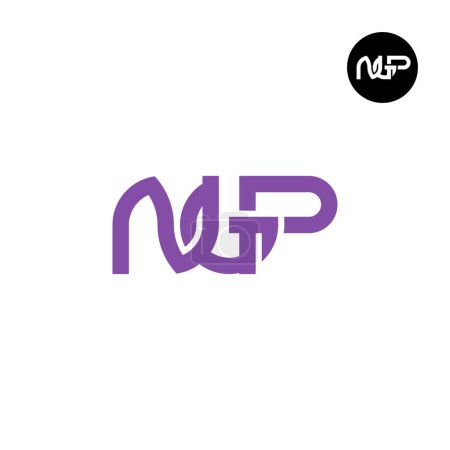 Téléchargez les illustrations : Lettre NGP Monogram Logo Design - en licence libre de droit