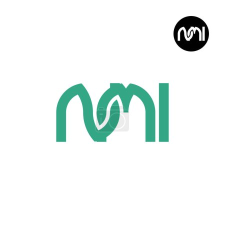 Téléchargez les illustrations : Lettre NMI Monogram Logo Design - en licence libre de droit