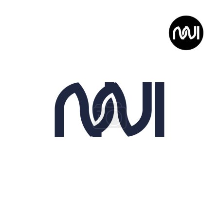 Téléchargez les illustrations : Lettre NNI Monogram Logo Design - en licence libre de droit