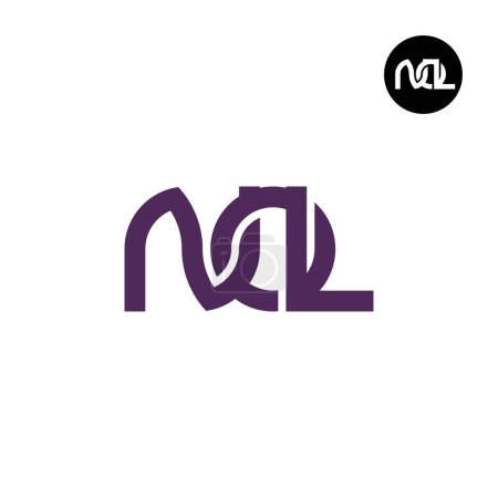 Téléchargez les illustrations : Lettre NOL Monogram Logo Design - en licence libre de droit