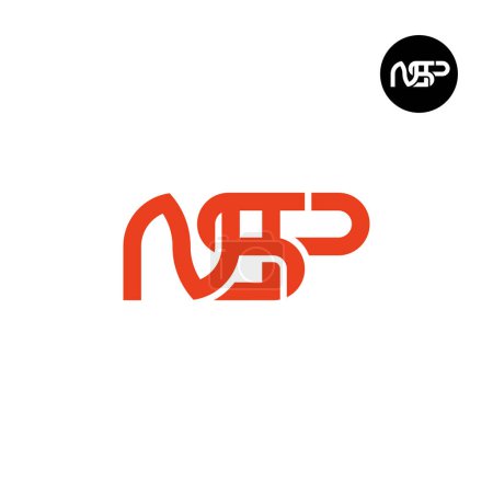 Téléchargez les illustrations : Lettre NSP Monogram Logo Design - en licence libre de droit