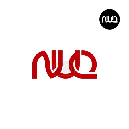 Téléchargez les illustrations : Lettre NUQ Monogramme Logo Design - en licence libre de droit