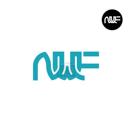 Téléchargez les illustrations : Lettre NWF Monogram Logo Design - en licence libre de droit