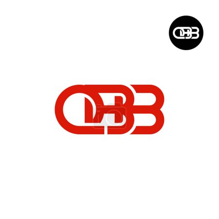 Illustration for Letter QBB Monogram Logo Design - Royalty Free Image